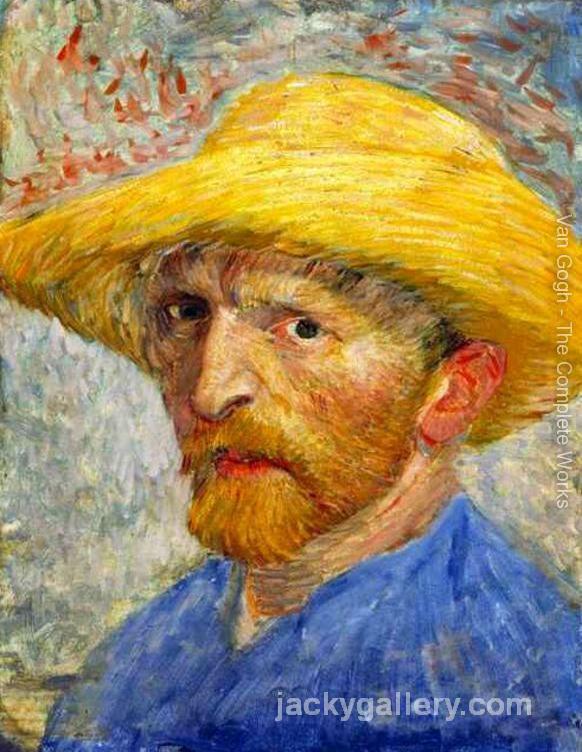 portrait au chapeau de paille 2, Van Gogh painting